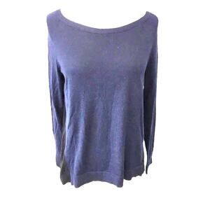 Banana republic Knit Sweater Women’s Blue And Black Cotton Lightweight Med